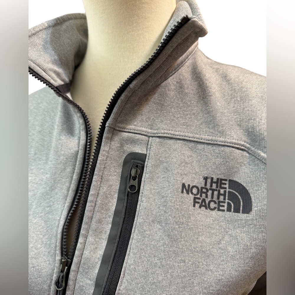 The North Face Gray 1/4 Zip Pullover Women’s Small Medium Stretch Fleece - Picture 3 of 8